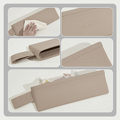Caja de almacenamiento de cuero sintético con hueco para asiento de coche de plástico&nbsp;CON-WH0095-167C