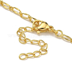 Colliers en laiton avec pendentif en forme de cœur de pêche pour femmes&nbsp;NJEW-Q346-01G-03
