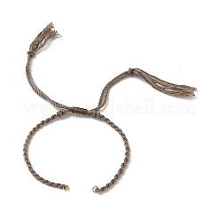 Geflochtene Baumwollgarn / Baumwollschnur Armband machen&nbsp;MAK-L043-02G