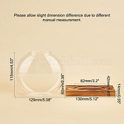 Vase en verre&nbsp;DJEW-WH0007-59B