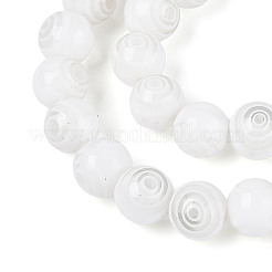 Millefiori a mano perle tonde vetro fili&nbsp;LK-R004-93E