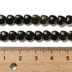 Natürliche goldenen Glanz Obsidian Perlen Stränge&nbsp;G-P575-C04-6mm