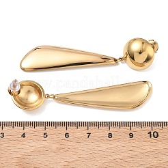 Orecchini pendenti in acciaio inossidabile 304 per donna&nbsp;EJEW-F412-01G-01