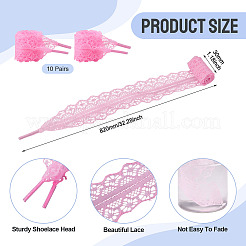10 paire de lacets en polyester&nbsp;AJEW-TA0003-14A