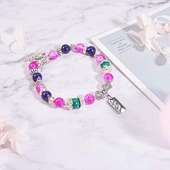 Stile tibetano ciondoli lega rettangolo&nbsp;TIBEP-PH0004-89