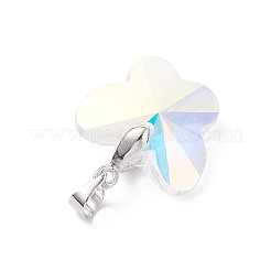 Ab Farbe überzogen Glas-Anhänger&nbsp;PALLOY-JF04594-02