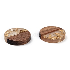 Colgantes de resina transparente y madera de nogal&nbsp;X-RESI-S358-02C-B02