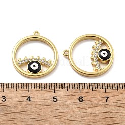 Ottone micro spianare pendenti zirconi&nbsp;KK-U060-07G-01