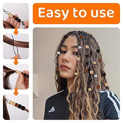 Haarstyling-Flechtwerkzeug aus Kunststoff mit Topsy Tail&nbsp;OHAR-FS0001-03
