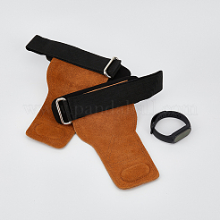 Protezione per le mani da esercizio in pelle di velluto e poliestere&nbsp;AJEW-WH0165-44