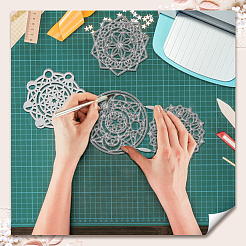 Kohlenstoffstahl Schneidwerkzeuge Schablonen&nbsp;DIY-WH0309-2728
