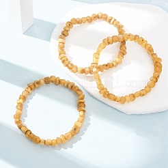 Stretcharmbänder aus natürlichem Bernstein für Damen und Herren&nbsp;BJEW-D462-03