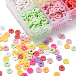 1500 pz 10 colori chiari perline di argilla polimerica fatte a mano&nbsp;CLAY-YW0001-37A