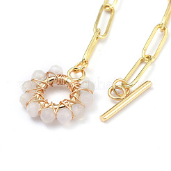 Messing Büroklammer Kette Armbänder&nbsp;BJEW-JB05180