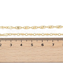 Collar de cadena de eslabones ovalados de latón para mujer&nbsp;NJEW-P265-25G