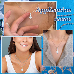 2 pz. 925 ganci per ciondolo in argento sterling con strass&nbsp;FIND-ME0001-74B