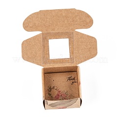 Confezione regalo di carta kraft creativa pieghevole rettangolare&nbsp;CON-B002-04E-02