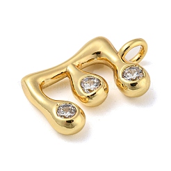 Porte micro ouvrent pendentifs zircone cubique en laiton de placage&nbsp;KK-A200-24G-E