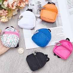 6 mini sac à dos décontracté en tissu pour poupée&nbsp;AJEW-GF0008-36B