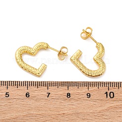 Orecchini a bottone in acciaio inossidabile 304 per donna&nbsp;EJEW-L296-032G-02
