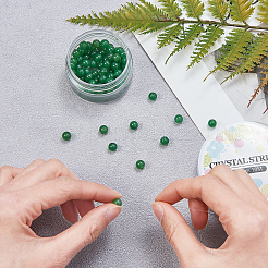 Kits de fabrication de bracelet extensible en perles d'aventurine verte naturelle bricolage&nbsp;DIY-CJ0001-21E