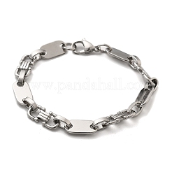 304 Edelstahl ovale Gliederkettenarmbänder für Damen und Herren&nbsp;LS-BJEW-A033-04P