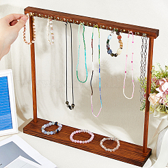 Holzständer für Halsketten-Organizer&nbsp;ODIS-WH0331-20B