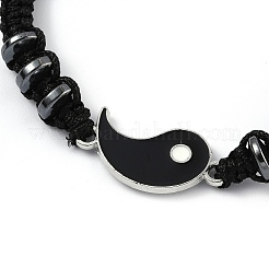 Bracelet de perles tressées en cordon de nylon ajustable&nbsp;EJEW-H118-01P