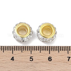Perles pavées d'argile en alliage de strass&nbsp;ALRI-D300-04G-08