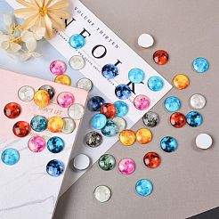 50 Stück leuchtende Glascabochons&nbsp;sgGLAA-SZ0001-15A
