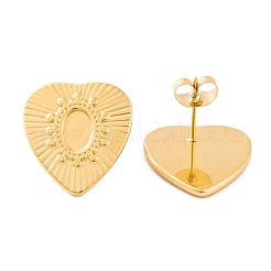 Boucles d'oreilles à tige en acier inoxydable 304 avec placage ionique (IP)&nbsp;EJEW-L272-010G