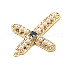 Pendentifs avec zircon cubiques à micro-pavés en laiton&nbsp;KK-L228-29G