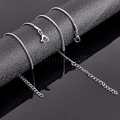 Bracelets à chaîne serpent en acier inoxydable 304&nbsp;STAS-UN0008-72P