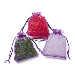 Bolsas de regalo de organza con cordón&nbsp;X1-OP-R016-9x12cm-20