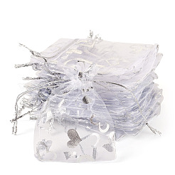 50 Organzabeutel mit Herzaufdruck&nbsp;OP-TADJ0001-01C
