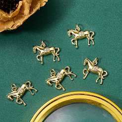 5 pièces en laiton micro pavé pendentifs en zircone cubique claire&nbsp;ZIRC-SZ0005-80