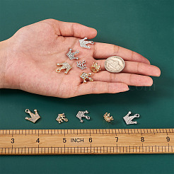 32 pièces 4 pendentifs en alliage de style strass&nbsp;PALLOY-TA0002-30