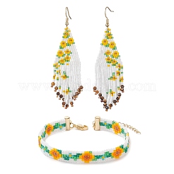 Glas-Schmuck-Sets&nbsp;SJEW-MZ00014