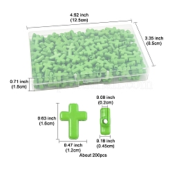 200pcs perles acryliques opaques&nbsp;SACR-FS0001-39C