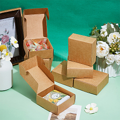 Faltbare quadratische Geschenkboxen zur Aufbewahrung aus Papier&nbsp;CON-WH0110-035D-01