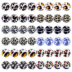 48pcs 12 couleurs perles de silicone&nbsp;SIL-TA0002-61B