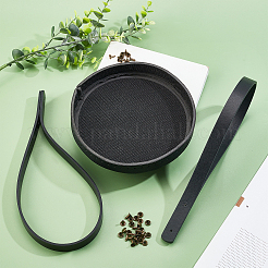 Taschengurte aus PU-Leder mit Nieten und PU-Lederboden für Stricktaschen&nbsp;FIND-PH0004-75