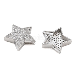 Dia-Charms mit Gestellbeschichtung aus Messing mit Mikropavé-Zirkonia&nbsp;CU-CBA01AA-26P