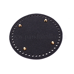 Bolsos de ganchillo de tejido de cuero de pu almohadilla moldeadora de fondo de uñas&nbsp;DIY-WH0199-20D