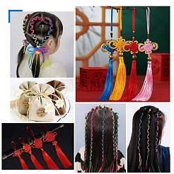 12 Rollen 12 Farben Makramee Rattail chinesischer Knoten&nbsp;NWIR-SZ0001-03