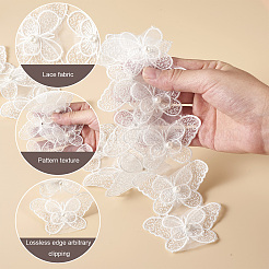 6 yard 6 styles de bordure en dentelle organza&nbsp;ORIB-FW0001-01