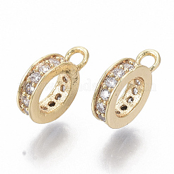 Micro pavé di ottone chiaro tubi in zirconia cubica&nbsp;X-KK-S348-486-NF