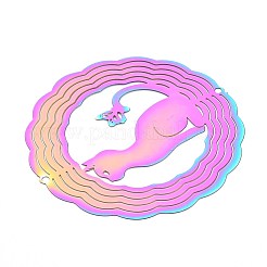 201 Edelstahl 3D drehbarer Hängewindspinner&nbsp;STAS-T064-98