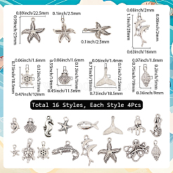 64 pz 16 pendenti in lega stile oceano tibetano&nbsp;FIND-SC0016-65