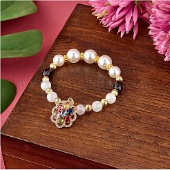 3 Stück Zirkonia Blumen Charms vergoldet Charms Micro Pave zarte Blumen Charms für Halskette Armband Herstellung&nbsp;JX565A